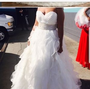 White elegant Morilee by Madeline Gardner